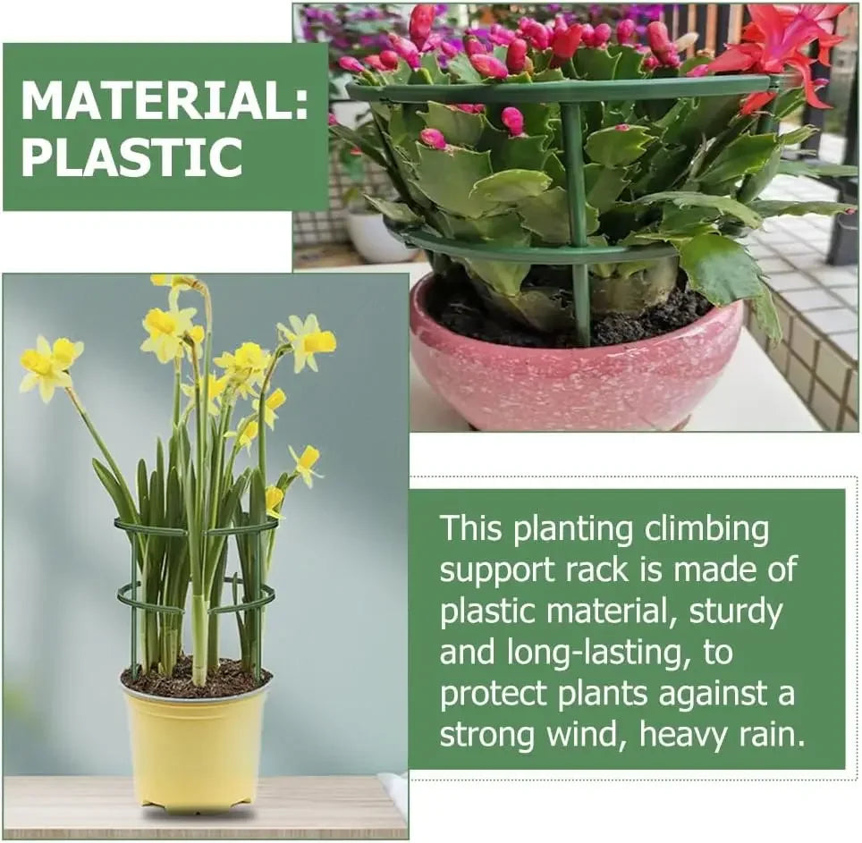 Plastic Plant Support Stakes for Flowers and Greenhouses