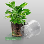 5pcs Home Garden Round Planter Pot Orchid Nursery Container Planter Container Transparent Orchid Container Round Starting Pot