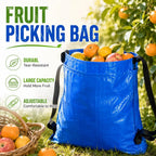 Garden Fruit Picking Bag and Mushroom Foraging Pouch with Waist Belt, Harvest Apron for Outdoor Orchard, Vegetable Gathering