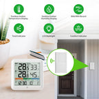 Wireless Indoor Outdoor Thermometer Hygrometer Digital Temperature Humidity Monitor With Remote Sensor Home Weather Station
