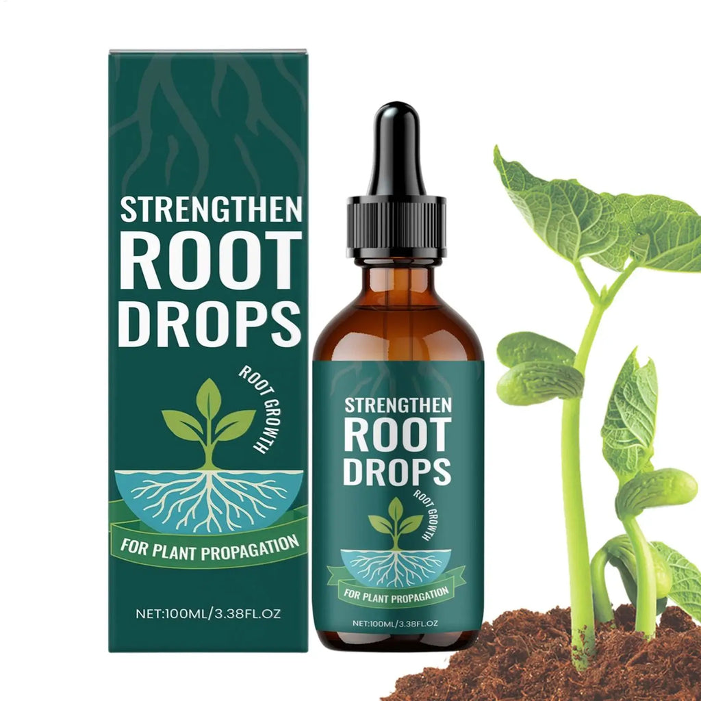 Root Drops for Propagation Rooting Liquid Fertilizer Supplement 100ml Root Booster for Plants Indoor Gardening Outdoor Gardening