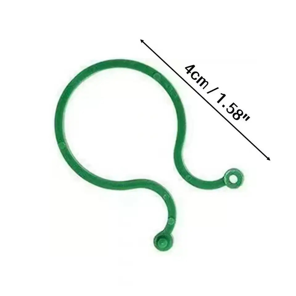 100 Pcs Plant Clips for Climbing Plants,Tomato Trellis Garden Vine Strapping Bundled Buckle Clips Plastic Trellis Plant Support