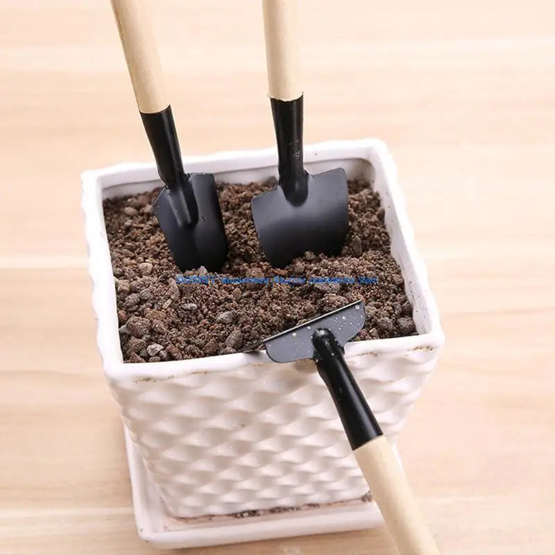 367D Practical Handheld Plant Care Tool Including Flat Shovel Pointed Trowel And Fine Rakes Soil Loosening Equipment