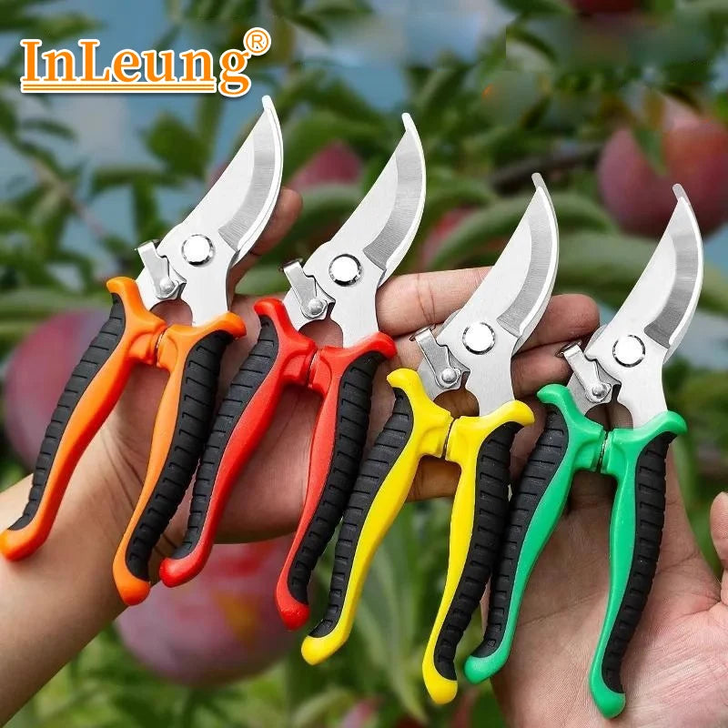 Pruning Shears Garden Scissors Sharp Blade One-handed Pruning Shears Trees Flower Trimmers Secateurs Garden Beak Scissors Pruner