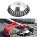 Steel Wire Weeding Garden Weed Wheel Tools Rust Removal Twisted Wire Steel Wire Grass Trimmer Head Weed Mower Accessories
