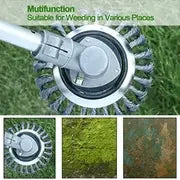 Steel Wire Weeding Garden Weed Wheel Tools Rust Removal Twisted Wire Steel Wire Grass Trimmer Head Weed Mower Accessories