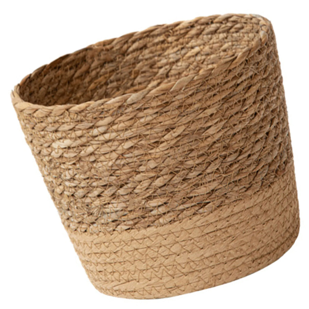 Natural Woven Flower Basket Straw Wicker Planter Storage Baskets Large Capacity Pots for Family Friend Neighbor Gift