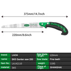 LAOA SK5 Garden Saw Hand Saw Household Saw Small Handle Manual Saw 11 Fine Tooth Saw 250mm for Woodworking Pruning