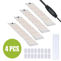 LED Grow Panel Light Ultra-thin Full Spectrum Dimmable Timer Plant Lights Under Cabinet Growing Lamp for Indoor Plants Rack