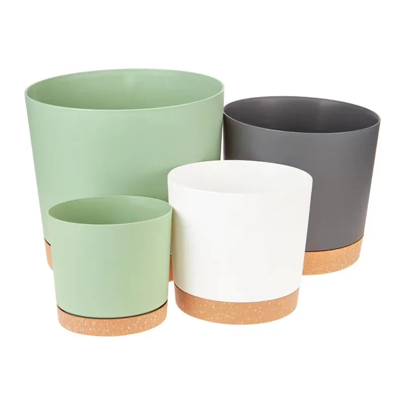 Plant Pots, Lightweight Large Pots for Indoor Plants and Outdoor Plants, Large Plastic Pots with Drainage