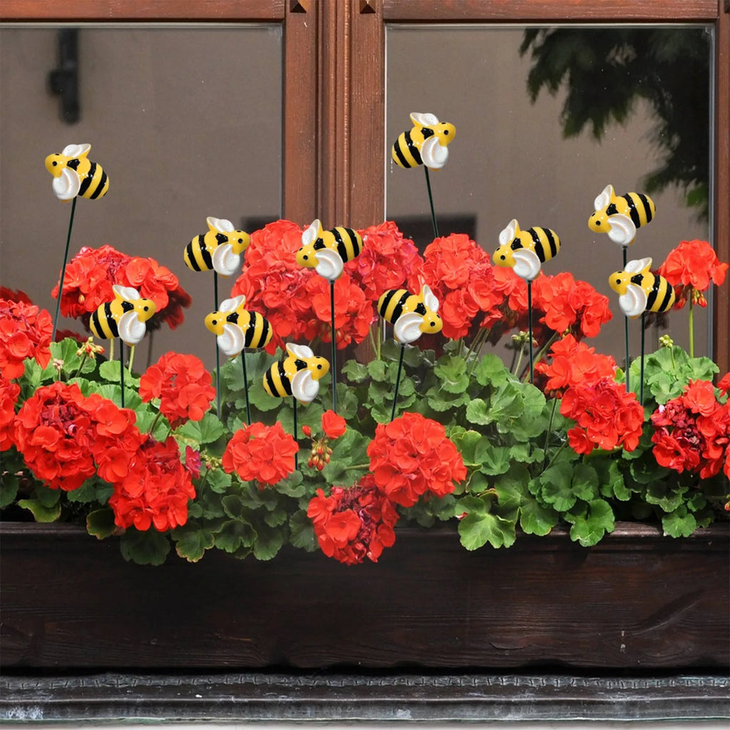 Bee Garden Stakes, 10/20/30-Piece Decorative Yard Set