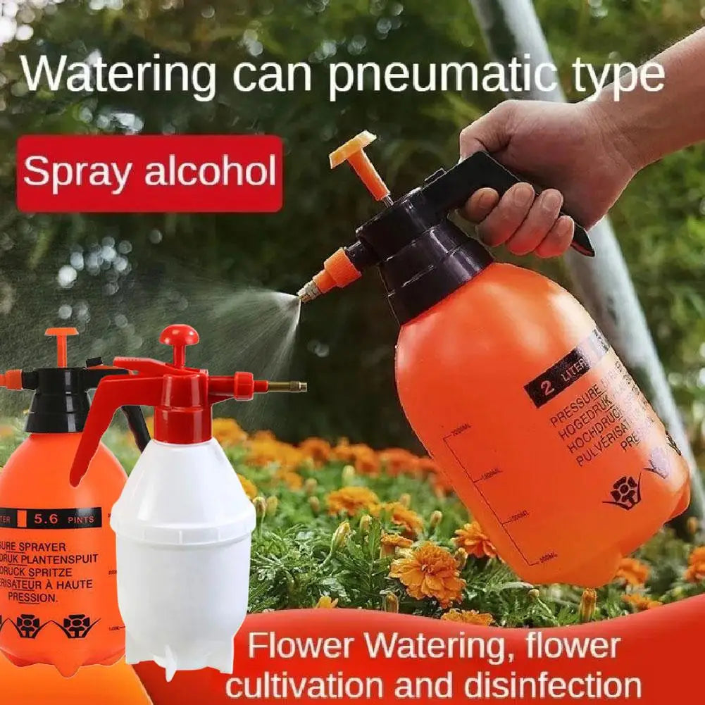 0.8/1.5/2/3L Garden Pressure Sprayer Portable Hand Pump Sprayer Watering Can with Adjust Nozzle for Garden Lawn, 2 Spray Mode