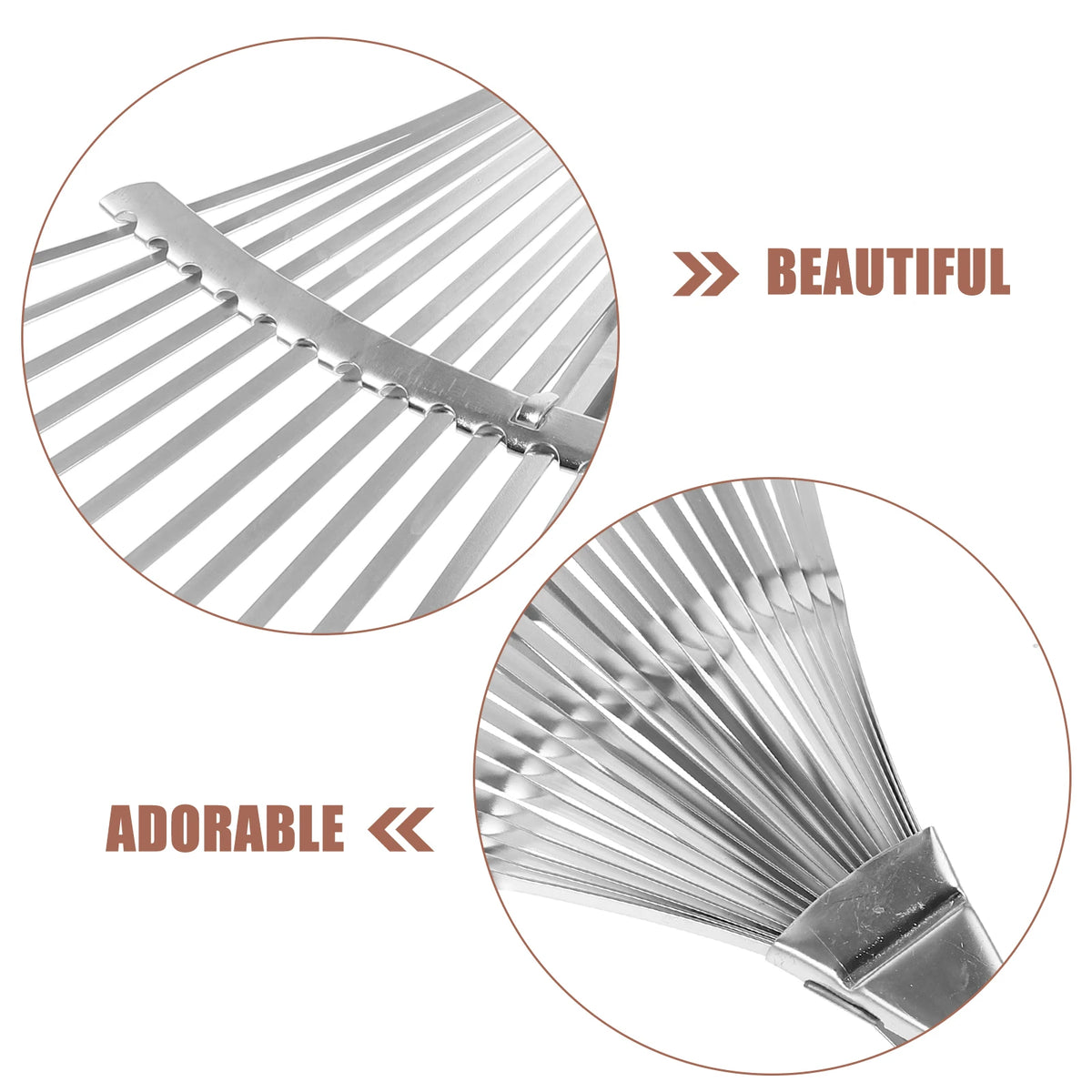 Garden Leaf Rake Grass Farming Rake Telescopic Rake Stainless Steel Handle Landscape Rake Wire Gardening For Remover Tool Leaves