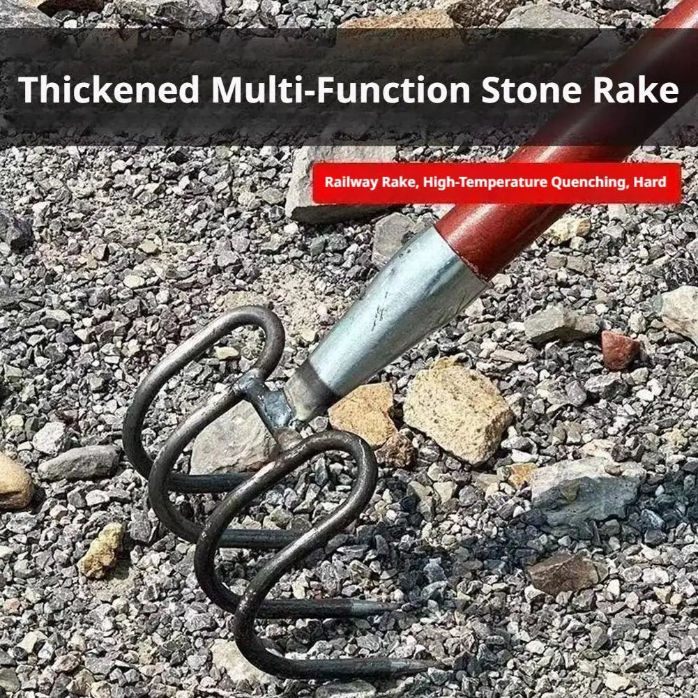4 Claws Garden Hand Rake Durable Garden Cultivator Fork Head Soil Digging Rake Head Weeding Harvesting Landscaping Tool