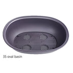 Outdoor Garden Landscape Bonsai Pot Trays Rectangular Square Planter Flowerpots Imitation Purple Clay Succulent Plants Pots