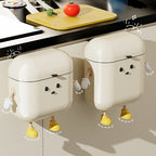 12L/9L DIY Compost Bin Kitchen for Countertop or Under Sink, Hanging Small Trash Can with Lid, Garbage Can for Cabinet Door