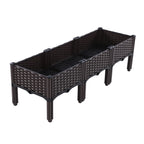 Plastic Raised Garden Bed with Legs Raised Planter Box Elevated Planting Container for Gardening Vegetables Fruits Flowers