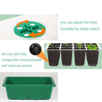 6/12Grids Seed Starter Tray with Ventilation Hole Seeds Growing Cultivation Planting Box Mini Greenhouse Plant Starter Kit