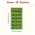 18-Pocket Vertical Garden Planter, Wall-Mounted Bag for Balcony/Patio. Grow Herbs & Vegetables Indoors/Outdoors. Space-Saving.