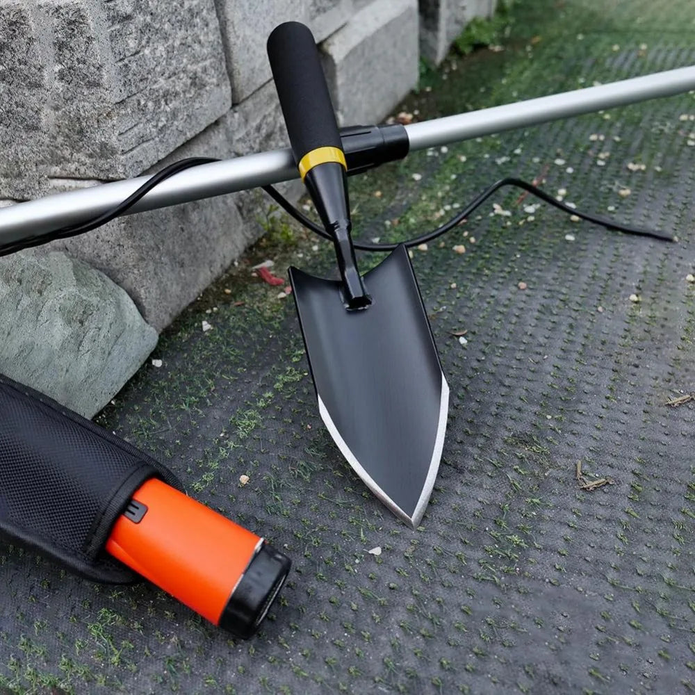 Heavy-Duty Manganese Steel Garden Shovel - Unbendable Garden Trowel with Ergonomic Rubber Handle, Super Hard Soil Digging Tool