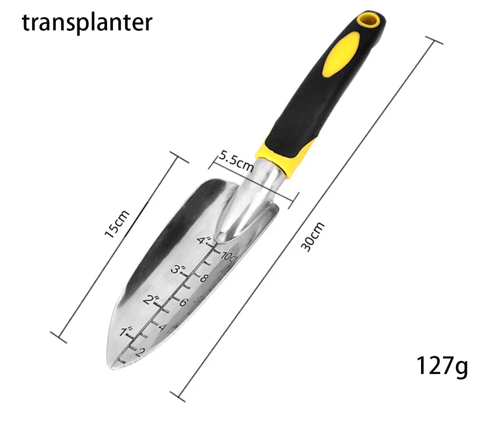 Garden Tool Hand Trowel Rake Cultivator Weeder Tools With Ergonomic Handle Garden Lawn Farmland Transplant Gardening Bonsai Tool