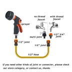 Garden Hose Quick Connector 1/2'' 3/4" Garden Water Pipe Car Wash Gun Joint Watering Pipe Fittings Pipe Connector Accessories