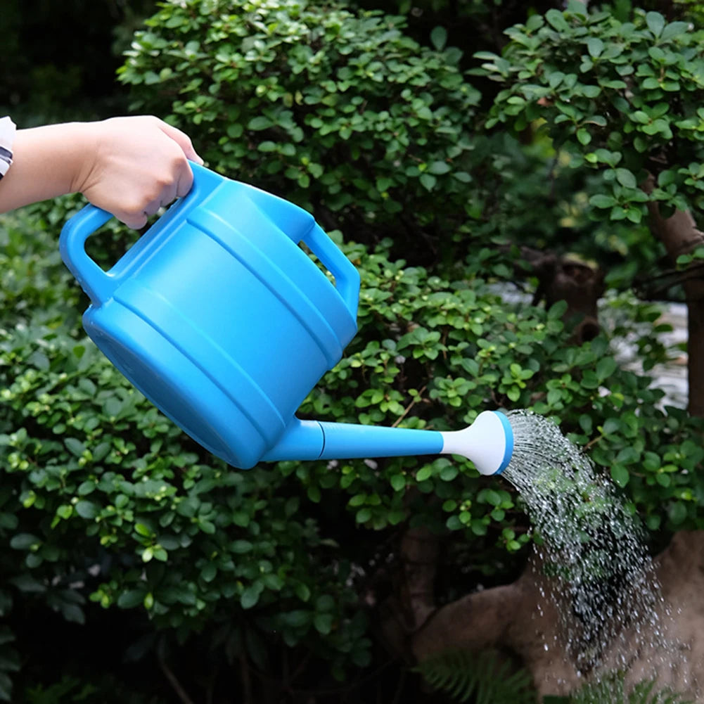 Long Spout Watering Pot For Garden With Sprinkler Head Comfort Grip Watering Kettle Lightweight Large Water Can For Garden