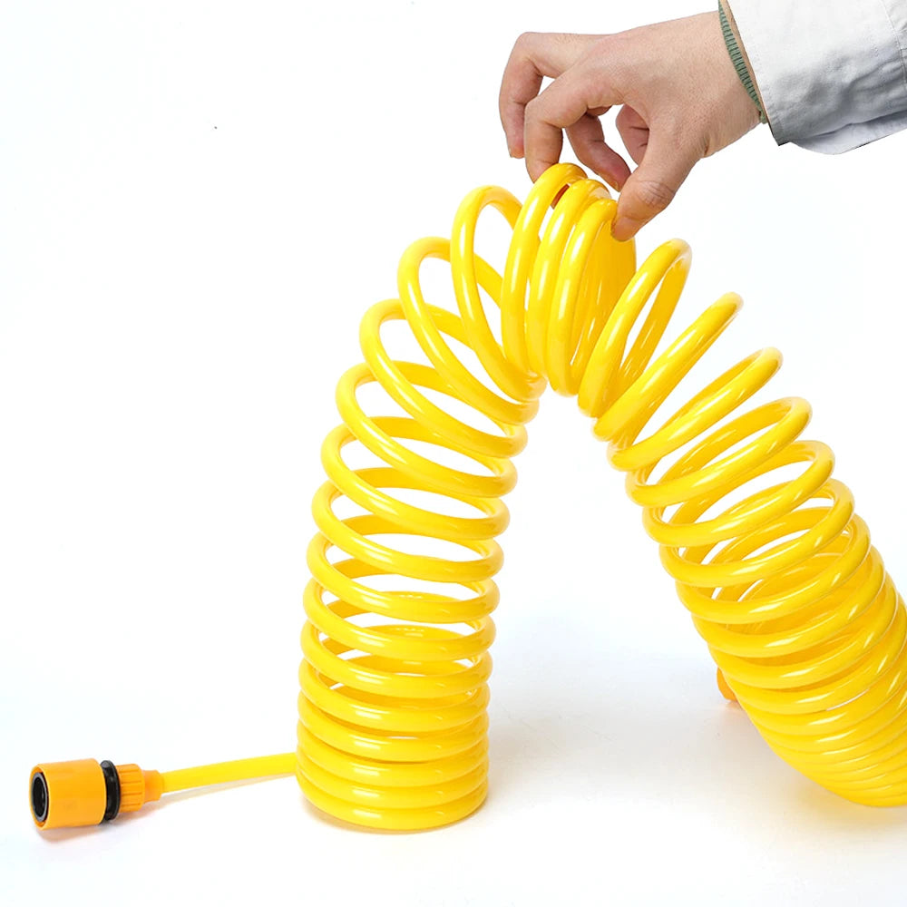 Garden Extension Hose with Sprayer Sprinkler for  for Car Cleaning Courtyard Lawn Watering EVA Retractable Tubeing Water Gun Kit