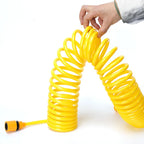 Garden Extension Hose with Sprayer Sprinkler for  for Car Cleaning Courtyard Lawn Watering EVA Retractable Tubeing Water Gun Kit