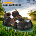30cm Gardening Walking Garden Yard Grass Cultivator Scarification Aerator Nail Shoes Multi-functional Practical Durable Tools