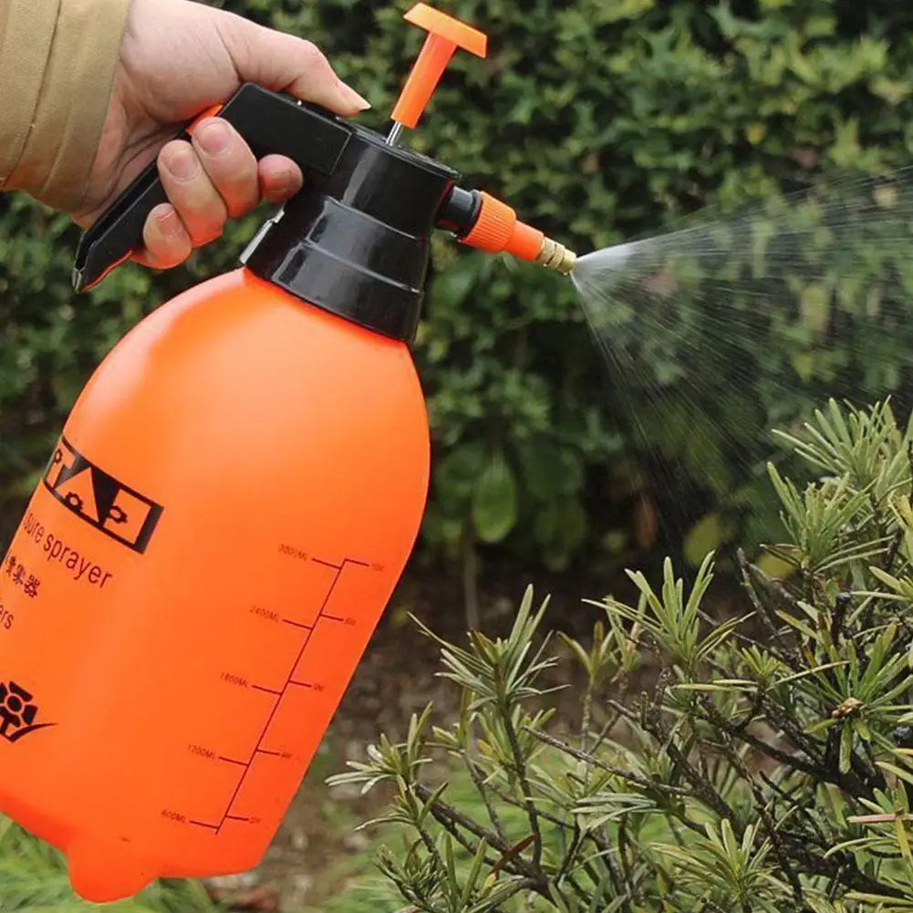 0.8/1.5/2/3L Garden Pressure Sprayer Portable Hand Pump Sprayer Watering Can with Adjust Nozzle for Garden Lawn, 2 Spray Mode
