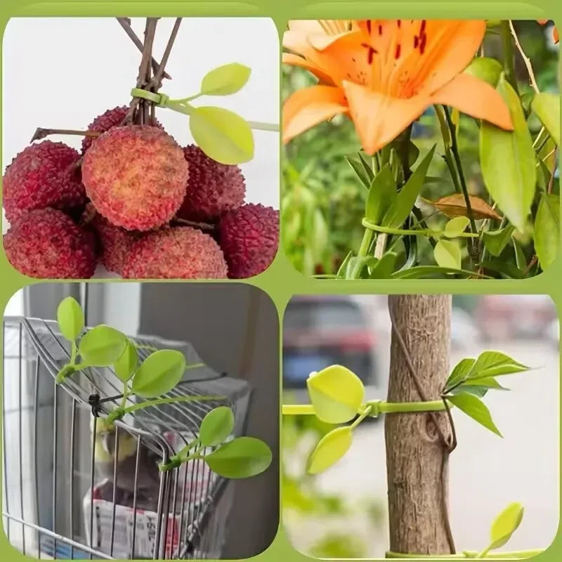 10pcs Plant Stabilizer Reusable Garden Zip Ties, Plant and Shrub Support, Fixed Straps, Adjustable Zipper, Cable Ties