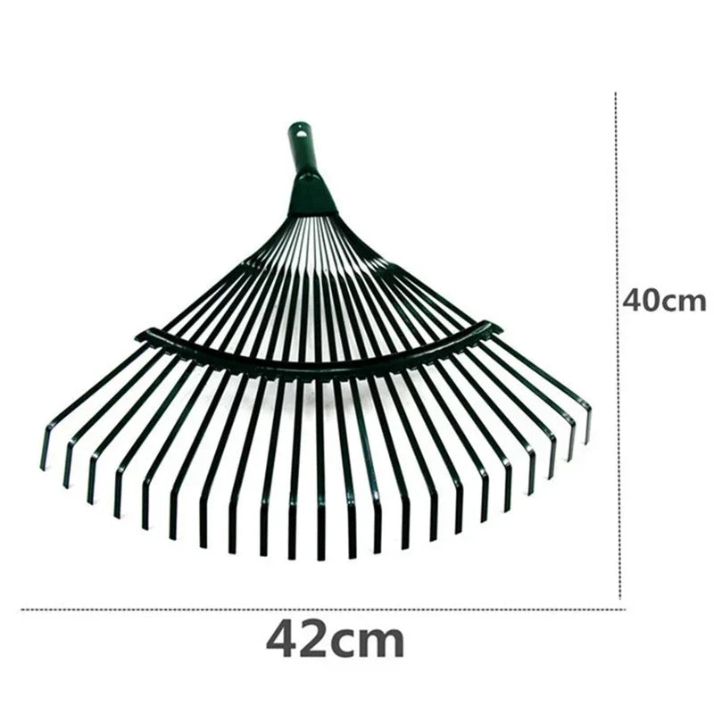 1Pc for Gardeners Grass Farming Rake Durable 22-Tooth Garden Rake Garden Leaf Rake Iron Potting Landscapers Reliable Tools