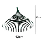 1Pc for Gardeners Grass Farming Rake Durable 22-Tooth Garden Rake Garden Leaf Rake Iron Potting Landscapers Reliable Tools