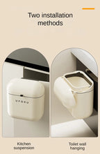12L/9L DIY Compost Bin Kitchen for Countertop or Under Sink, Hanging Small Trash Can with Lid, Garbage Can for Cabinet Door