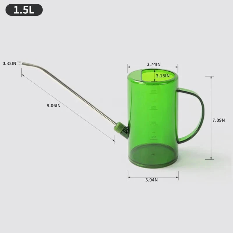 Long-Spout Watering Can for Home Use – Ideal for Garden Plants, Potted Greens, Succulents, and Flower Watering