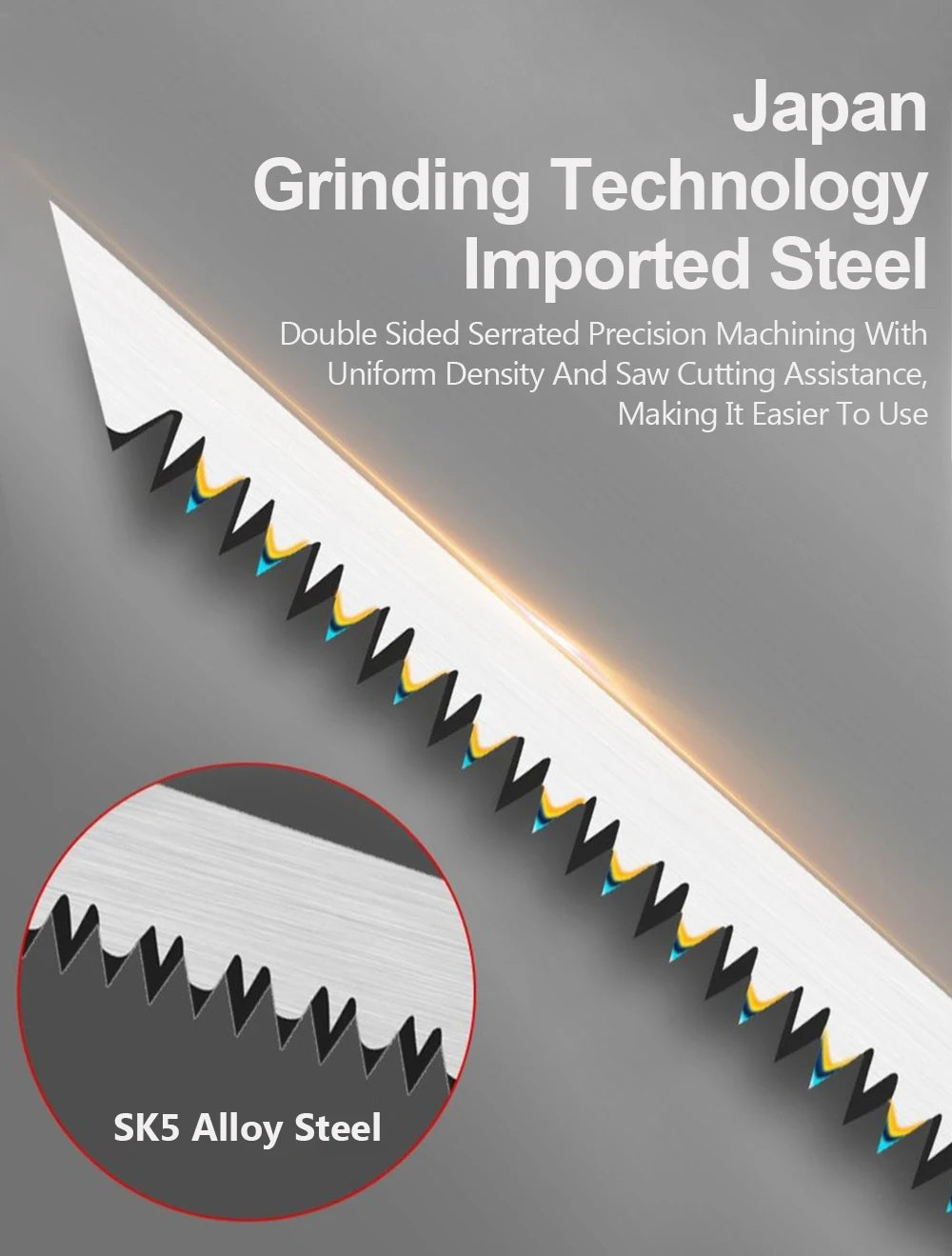 HandSaw, Gardening Saw, SK5 Steel Blade, Wooden Handle, Carpentry Saw, 365 mm, Ideal for Cutting Curved Wall Panels