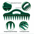 Garden Seeder Tool Manual Seeds Spreader Soil Puncher Seed Spacer & Soil Loosener for Easy Planting