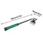 8 Teeth Garden Weed Rake 2In1 Garden Rake Manual Weed Grass Rooting Tool Puller Shovel Hand Gardening Loose Soil Tool