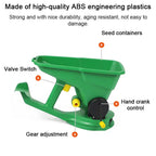 Gardening Seed Spreader Manual Seeder 1.5L Capacity  with 5 Gears Adjustable for Sowing Fertilizing Melting Snow for Garden Lawn