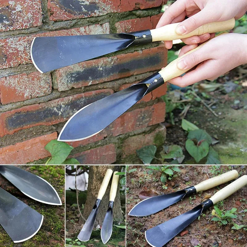 Metal Garden Tools Digging Transplanting Vegetables Flower Planting Hand Shovels Hoe Weeding Shovel Potting Soils Scoop Spade