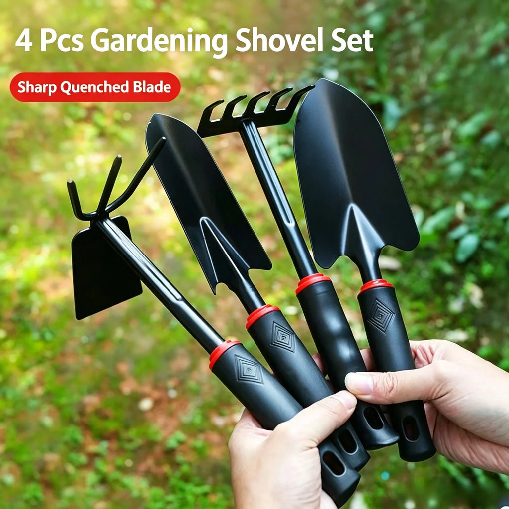 Small Gardening Shovel Set, 4 Pcs Vegetable Planting Hand Shovels, Multifunctional Garden Planting Tools