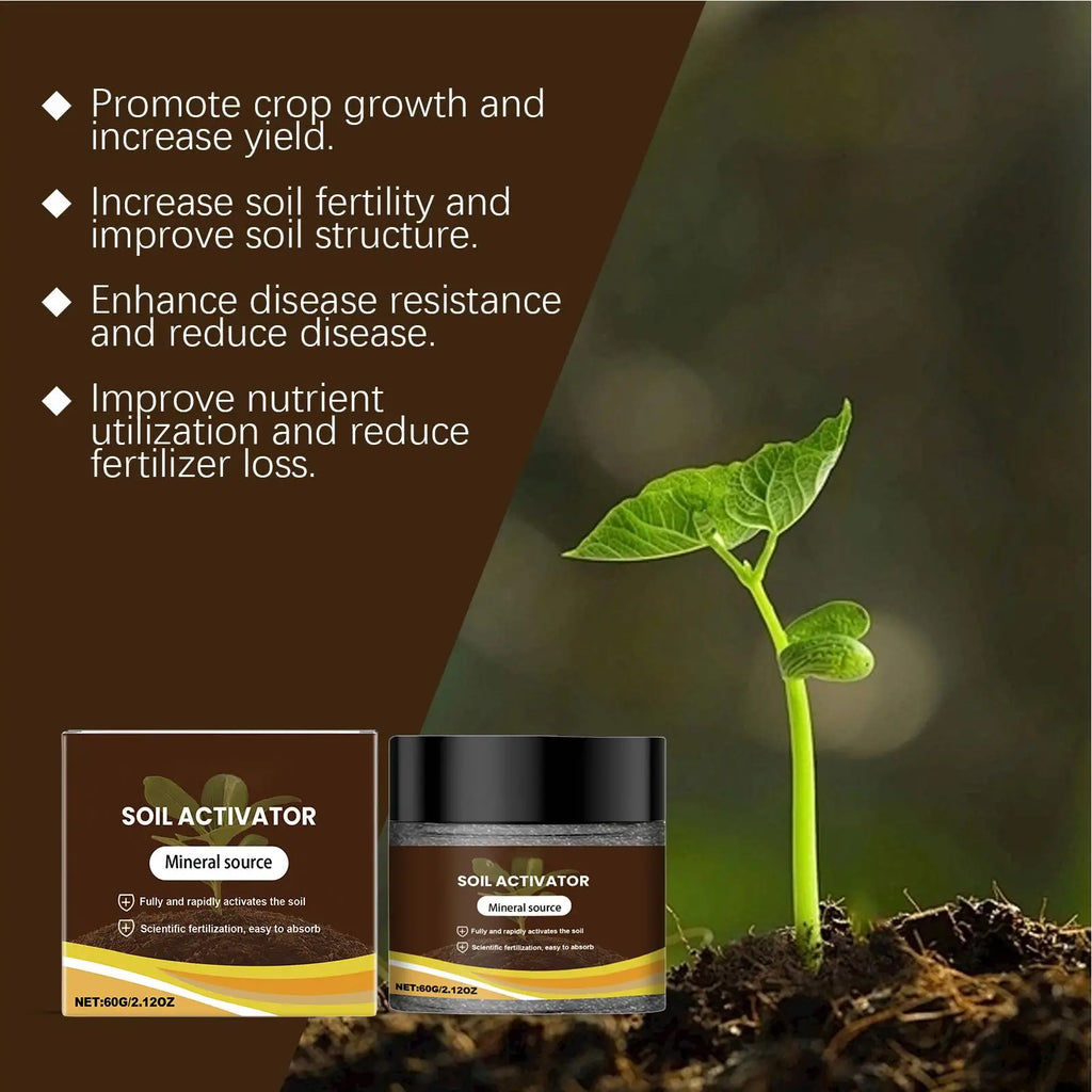 60G Organic Soil Activators And Plant Fertilizers Indoor Plant Fertilizers For Healthy Flowers And Soil Plants