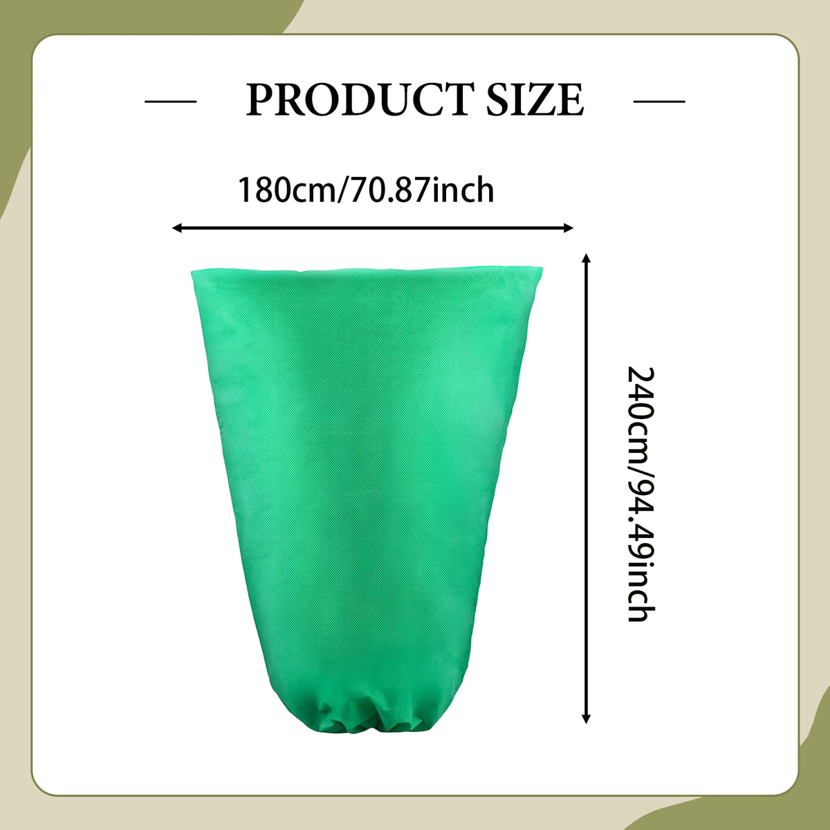1Pcs Plant Covers Anti Frost Protection Covers Drawstring Plant Guard Cover Bags for Outdoor Garden Vegetables Planting Care