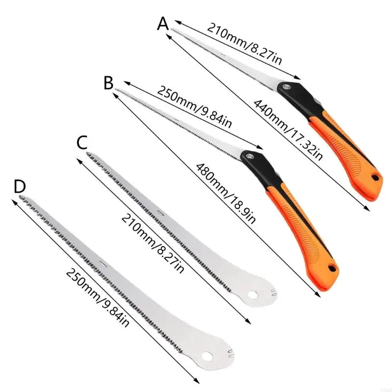Garden Handsaw Pruner Gardening Camping Handsaw Foldable Sharpness Tooth Woodworking Y5GB