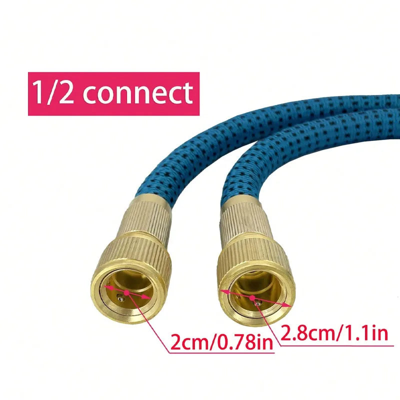 Garden Water Pipe 2.5-30M Farm Irrigation Expandable Flexible Two-Color Tube Car Washing Foam Water Gun, Garden Tools