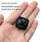 Outside Temperature Gauge 24mm Wearable Portable Accuracy Gauge with Case Indoor Outdoor Thermograph for Car Rv Motorcycle