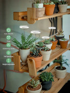 Plant Grow Light,LED Growing Light Full Spectrum for Indoor Plants,Height Adjustable, Automatic Timer, 5V Low Safe Volta