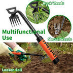 5/6/8/11 Teeth Gardening Hand Weeder Tools with Long Handle Durable Weeding Artifact Uprooting Weeding Tool Garden Loosening Hoe
