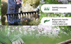 Garden Thatch Rake with 60 Inch Adjustable Long Handle,17 Inch Wide Heavy Duty Metal Bow Rakes for Gardening, Lawn Leveling